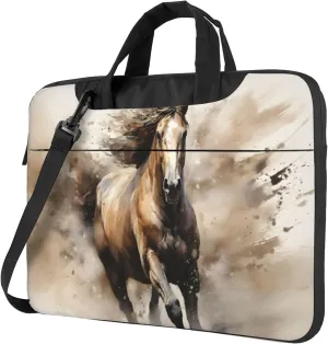 3D Animal Horse Laptop Shoulder Bag for Women, Laptop Sleeve Case Durable Computer Bag