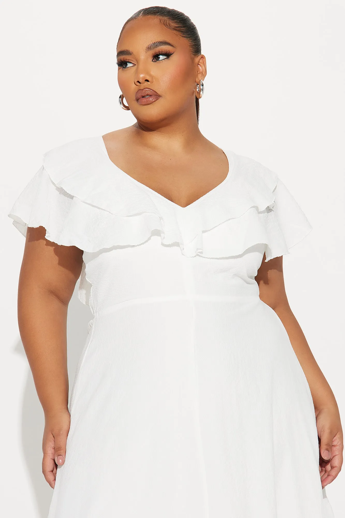Addison Airflow Midi Dress - White
