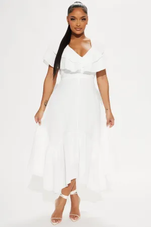 Addison Airflow Midi Dress - White