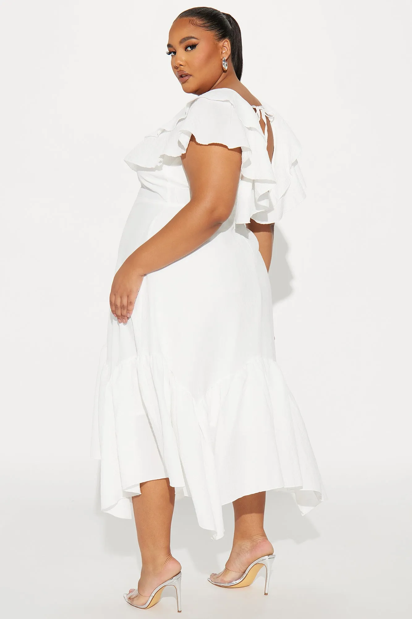 Addison Airflow Midi Dress - White