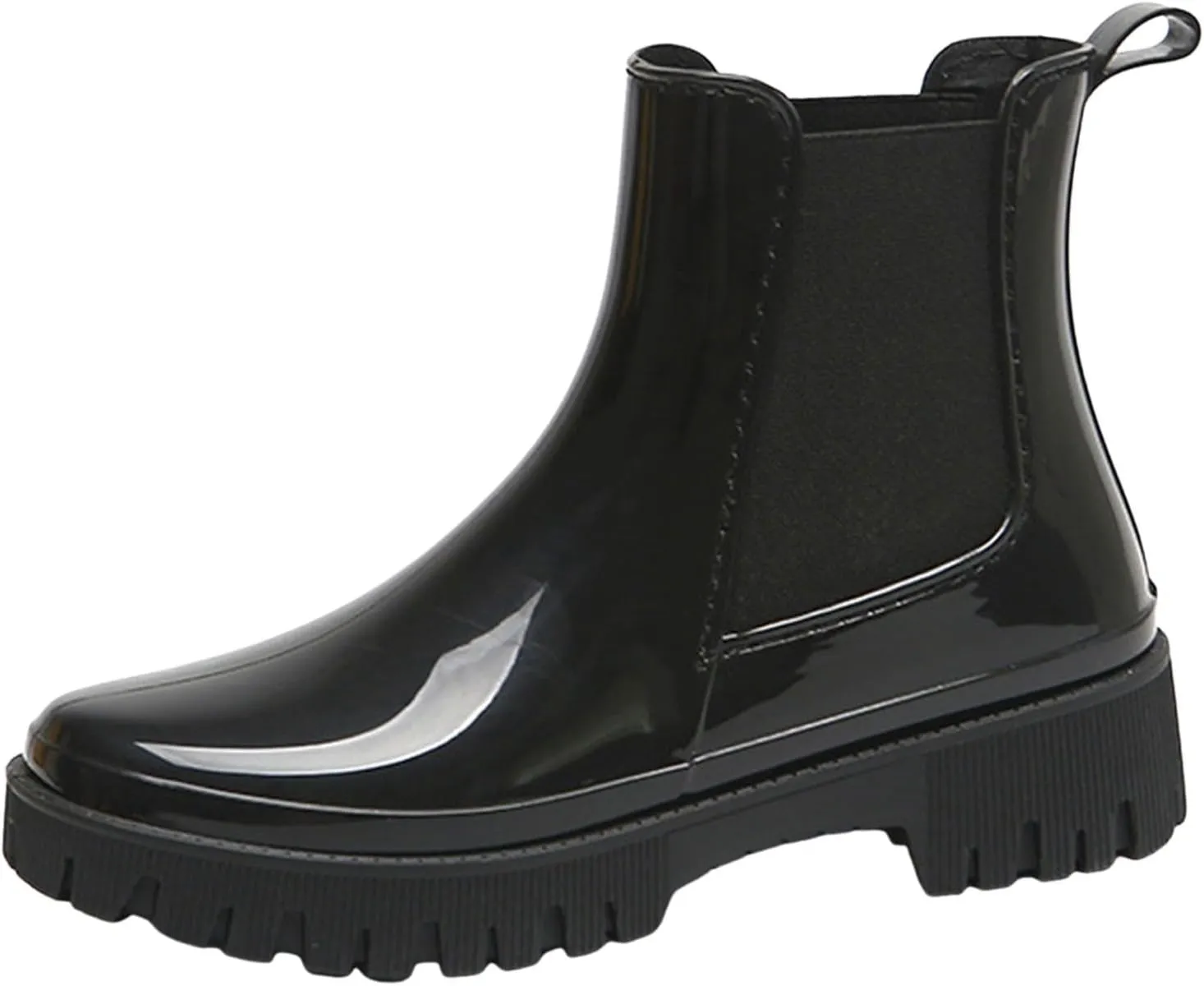 Ankle Boots for Women Mid Calf Boots Womens Fashion New Low Tube Outer Wear Waterproof Non-Slip Boots Rain Boots
