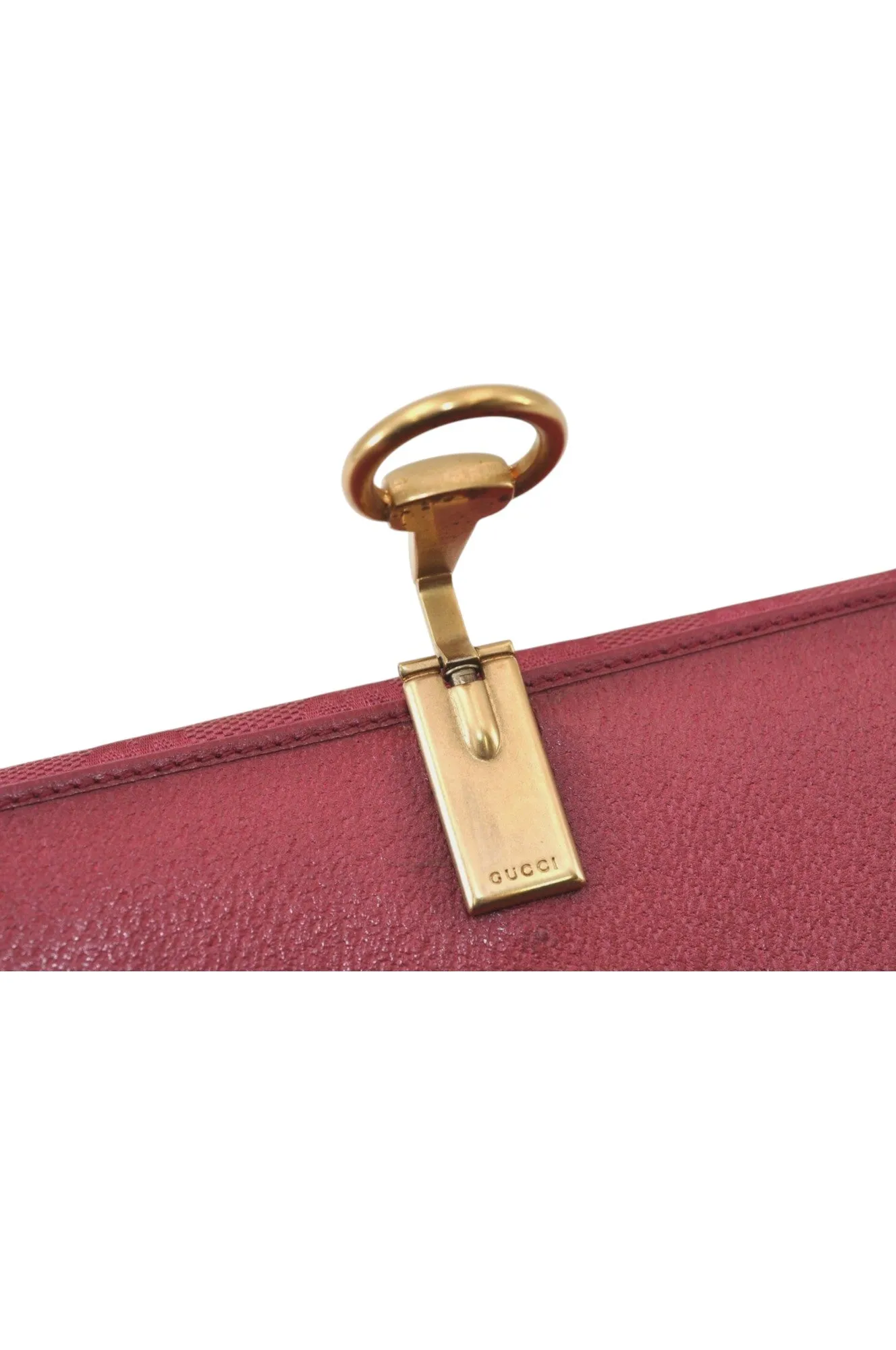 Authentic GUCCI Horsebit Long Wallet Purse GG Canvas Leather 101602 Pink 8913L