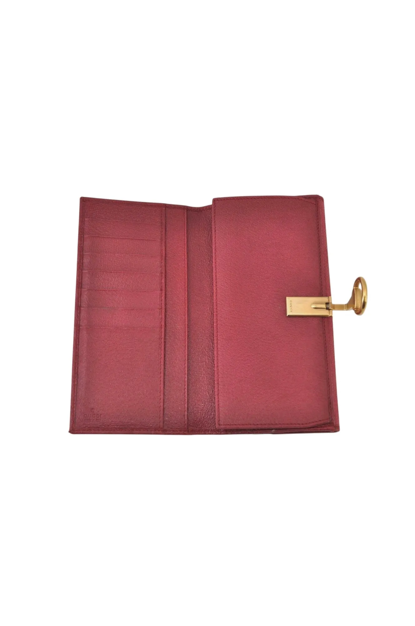 Authentic GUCCI Horsebit Long Wallet Purse GG Canvas Leather 101602 Pink 8913L