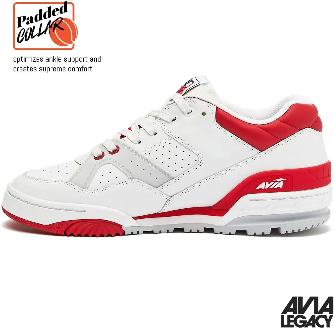Avia 855 Men??s Basketball Shoes, Low Top Retro Sneakers for Indoor or Outdoor, Street or Court, Sizes 7 to 15