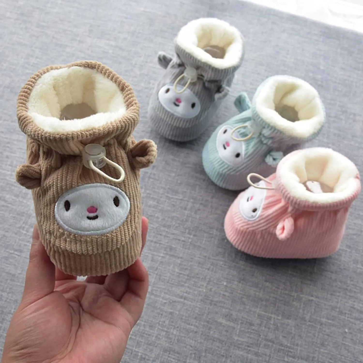 Baby Girl Boots Size Children Floor Boots Toddler Shoes Cotton Shoes Plus Velvet Thick Warm Soft Soles Cute Shoes Toddler Shoes Girls Winter