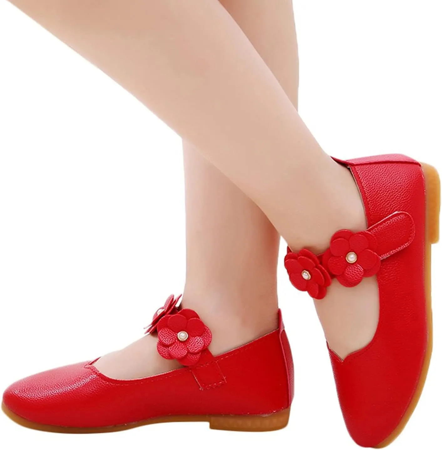 Baby Shoes Baby Soft Kid Dance Flower Girls Children Solid Princess Single Student Shoes Baby Shoes House Shoes