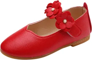 Baby Shoes Baby Soft Kid Dance Flower Girls Children Solid Princess Single Student Shoes Baby Shoes House Shoes