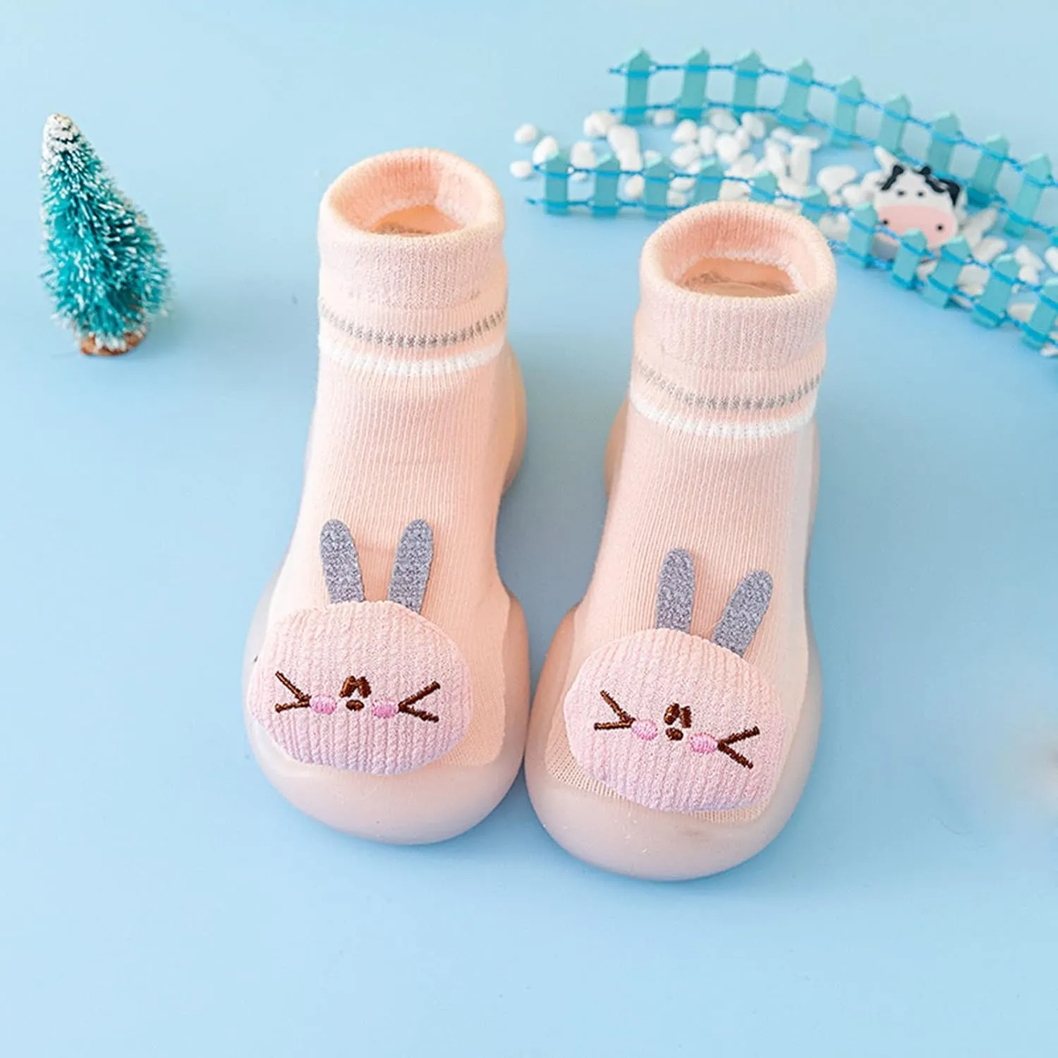 Baby Shoes Girls,Infant Shoes Sock Shoes Anti-Slip Fuzzy Slipper Breathable Home Boys Shoes 0-3 Years