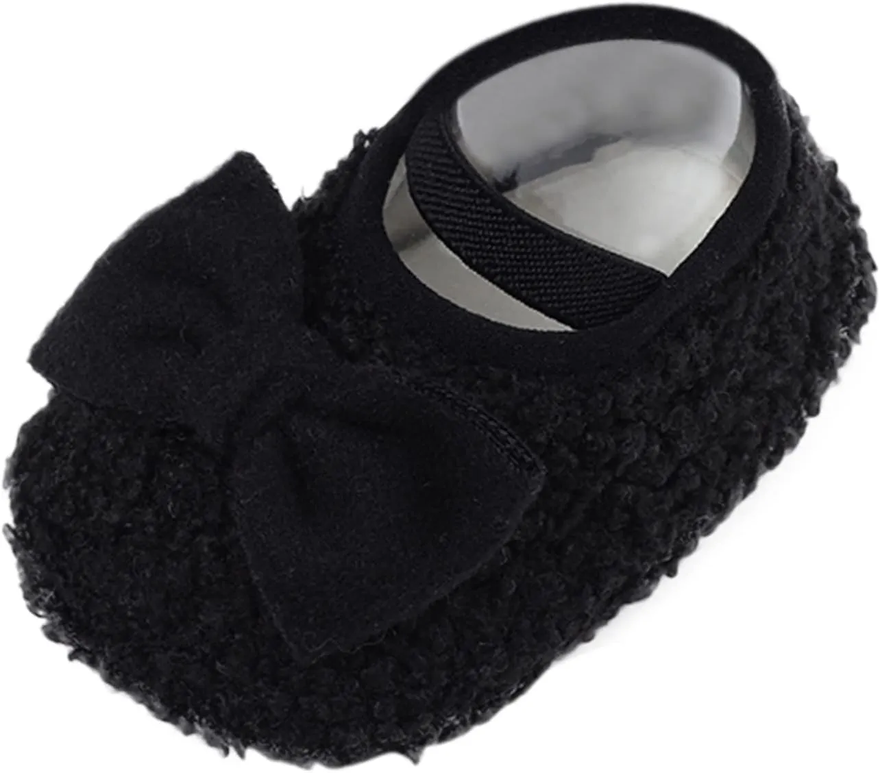 Baby Shoes Warm Shoes for Baby Girls and Boys Soft Comfortable Shoes Infant Toddler Bowknot Warming Shoes House Shoes