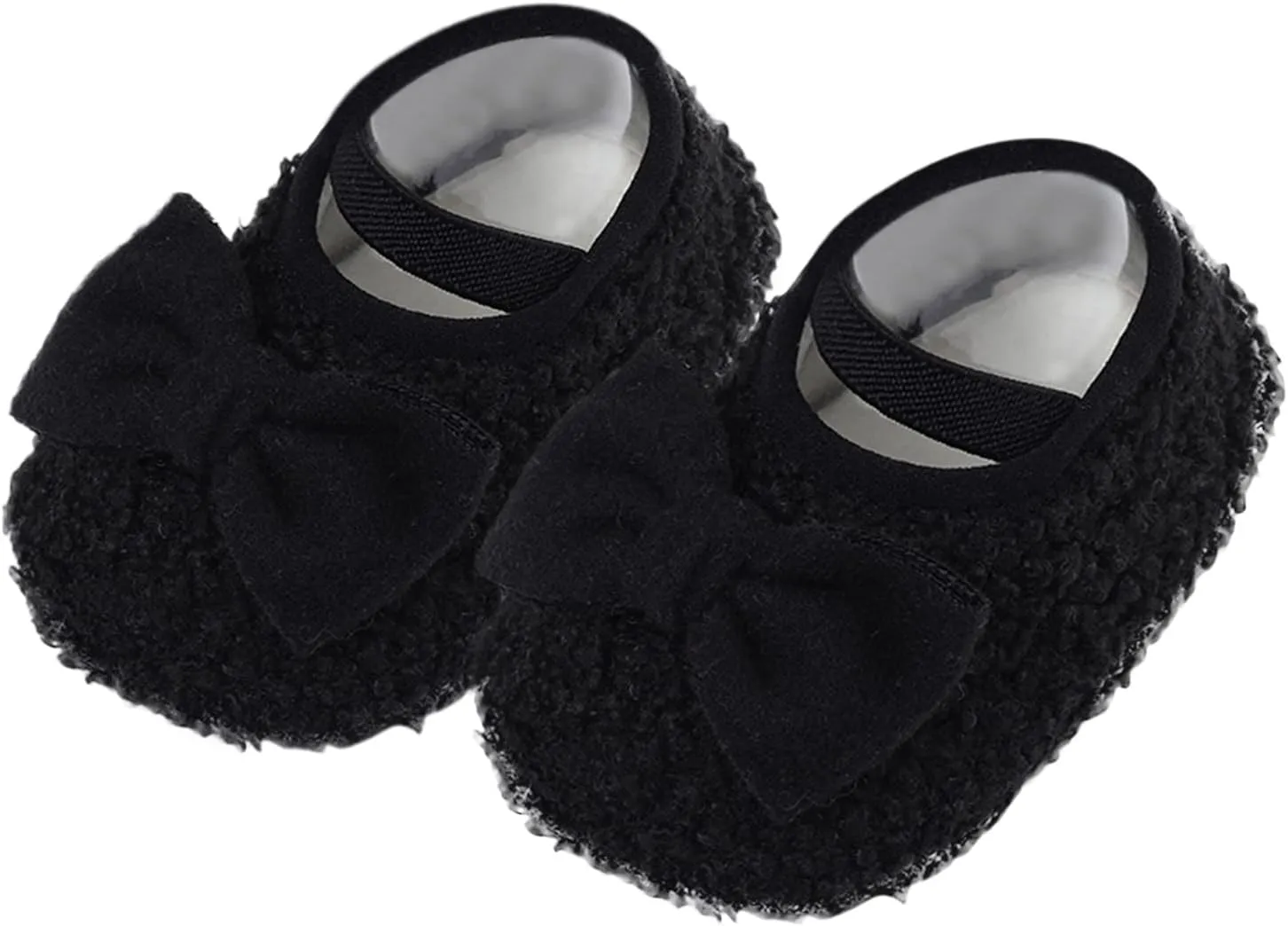 Baby Shoes Warm Shoes for Baby Girls and Boys Soft Comfortable Shoes Infant Toddler Bowknot Warming Shoes House Shoes