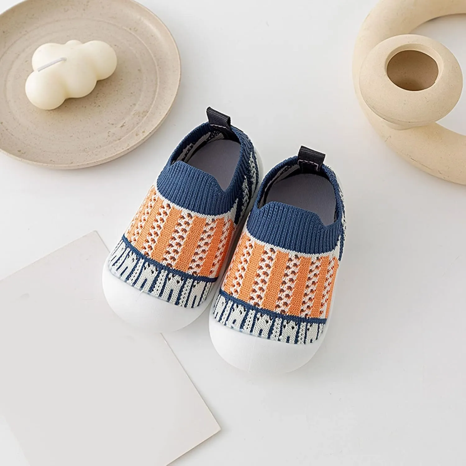 Baby Sock Shoes Infant Toddler Shoes Mesh Slip On Socks Shoes Non Slip Wear Out Toddler Floor Shoes White Shoes B