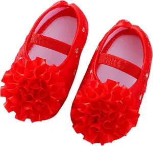 Baby Walking Shoes, 0-15 Months Infant Baby Girls Boys First Walking Shoes Cartoon Non Slip Sneakers Slipper