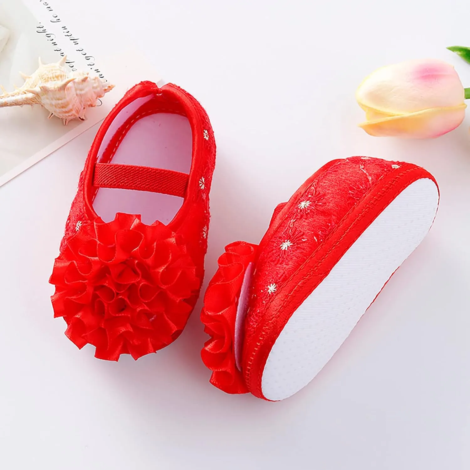 Baby Walking Shoes, 0-15 Months Infant Baby Girls Boys First Walking Shoes Cartoon Non Slip Sneakers Slipper