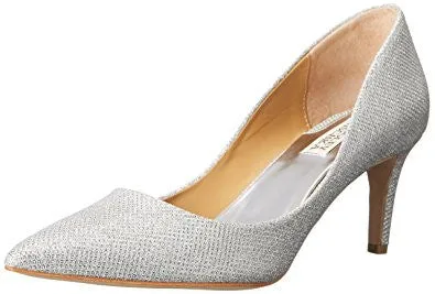 Badgley Mischka Glitter Poise Pointy Toe Pumps Heels Size 7.5
