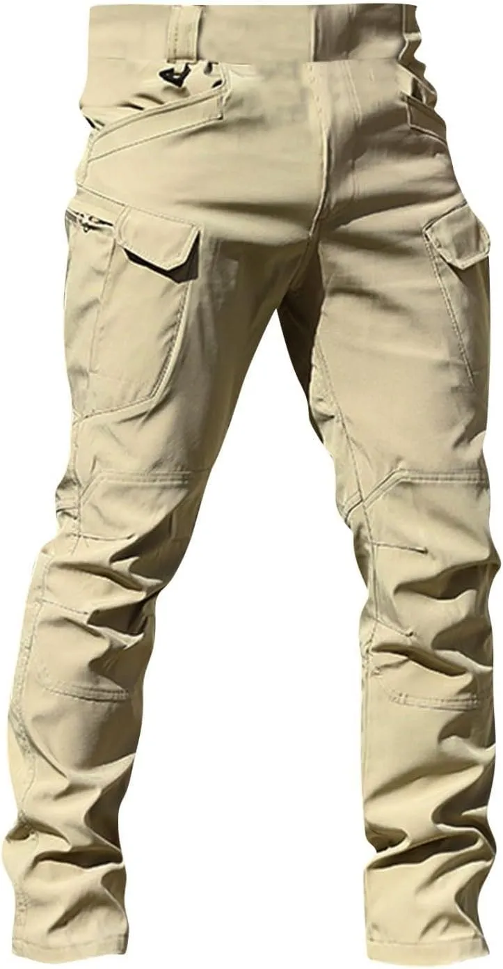 Baggy Cargo Pants Men Stretch Tactical Pants Multi Pockets Hiking Pant Carpenter Pant Waterproof Ripstop Trousers