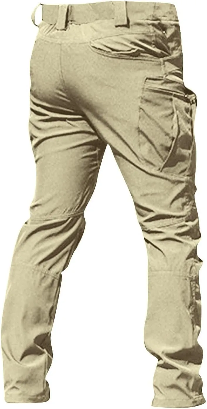 Baggy Cargo Pants Men Stretch Tactical Pants Multi Pockets Hiking Pant Carpenter Pant Waterproof Ripstop Trousers