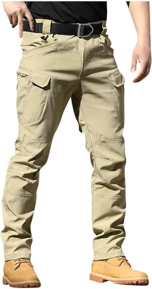 Baggy Cargo Pants Men Stretch Tactical Pants Multi Pockets Hiking Pant Carpenter Pant Waterproof Ripstop Trousers