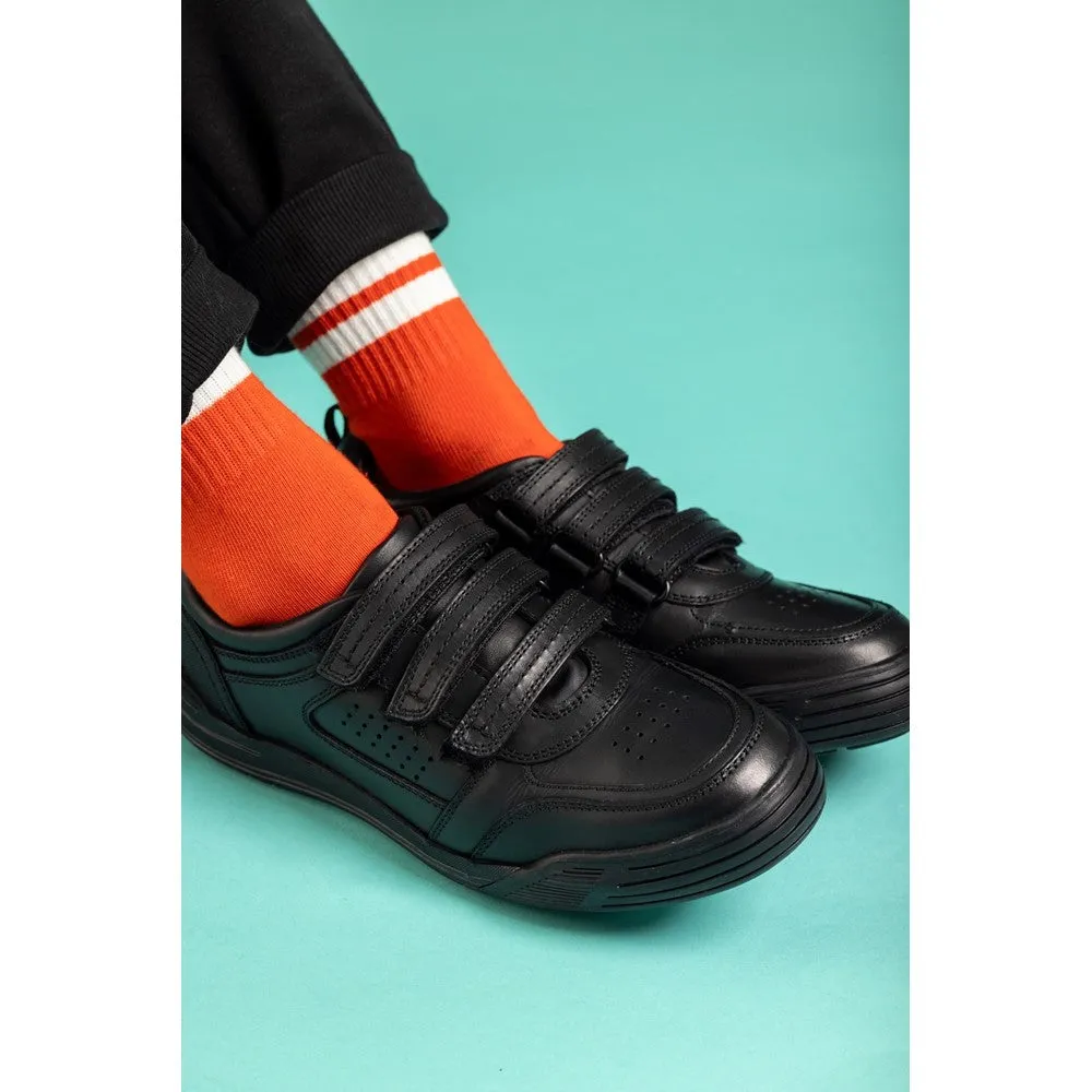 Black Scott Junior School Shoes