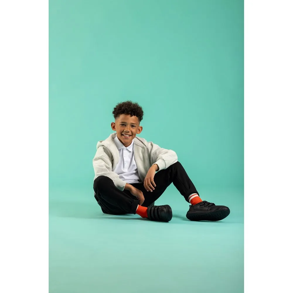 Black Scott Junior School Shoes