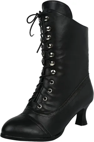Boots for Women Retro Warm Leather Lace Up Womens Boots Waterproof Non-slip Soft Cozy Women's Boots&Booties