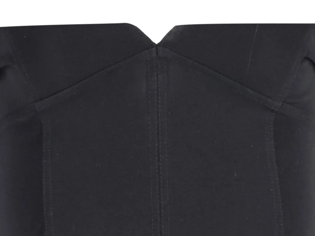 Burberry Dress with Epaulette in Black Acetate
