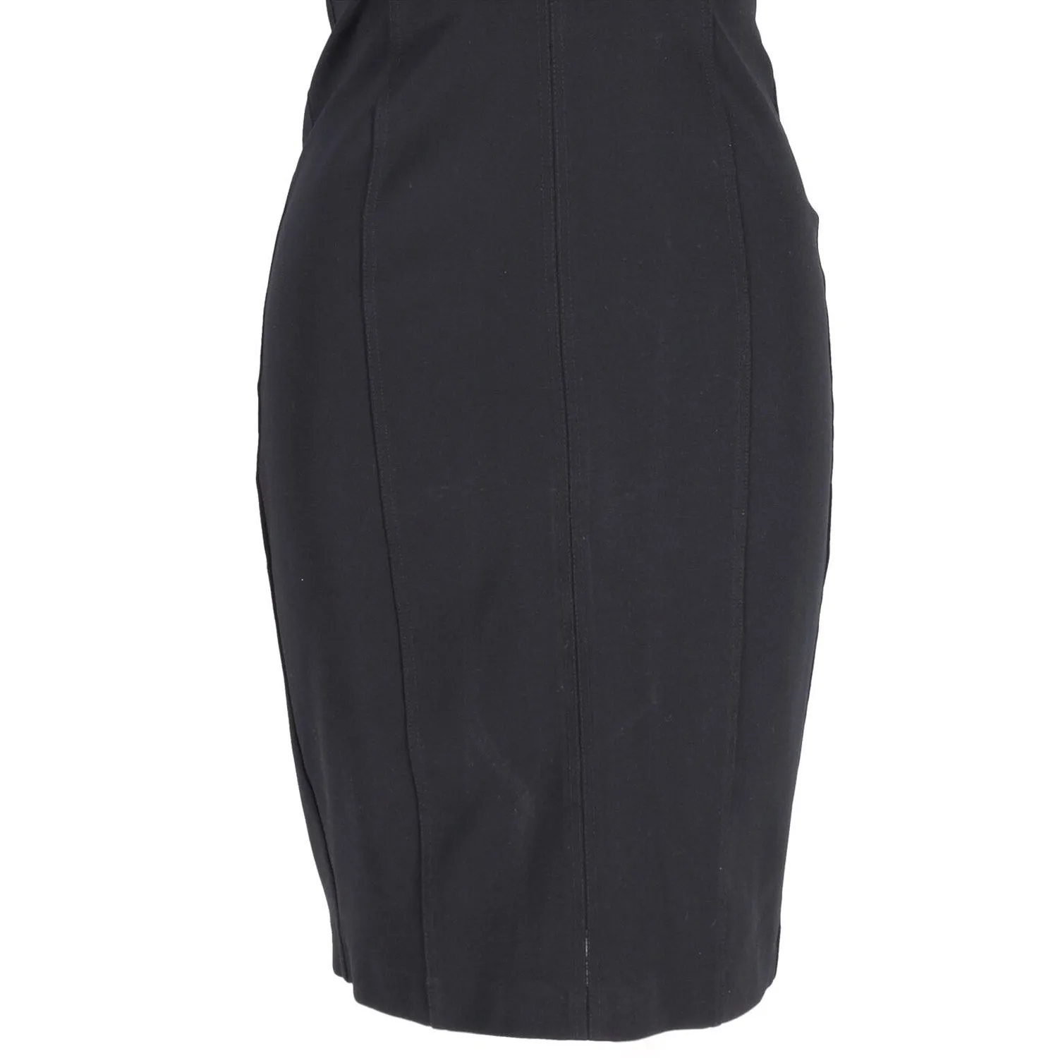 Burberry Dress with Epaulette in Black Acetate