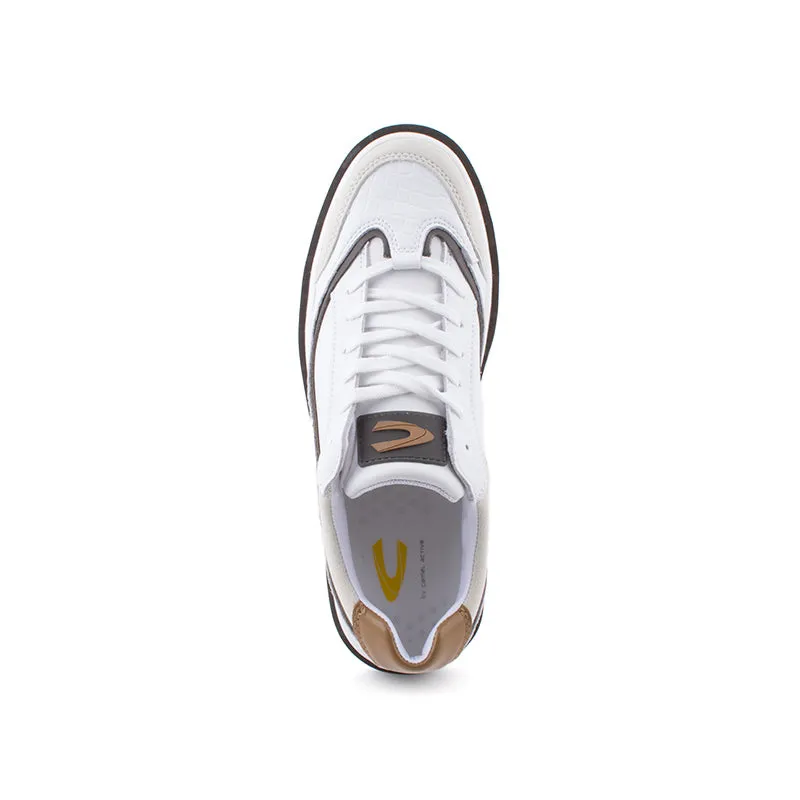 C by camel active Microfiber Classic Sneakers Men White SIGURD 822365-HX1CSV-0