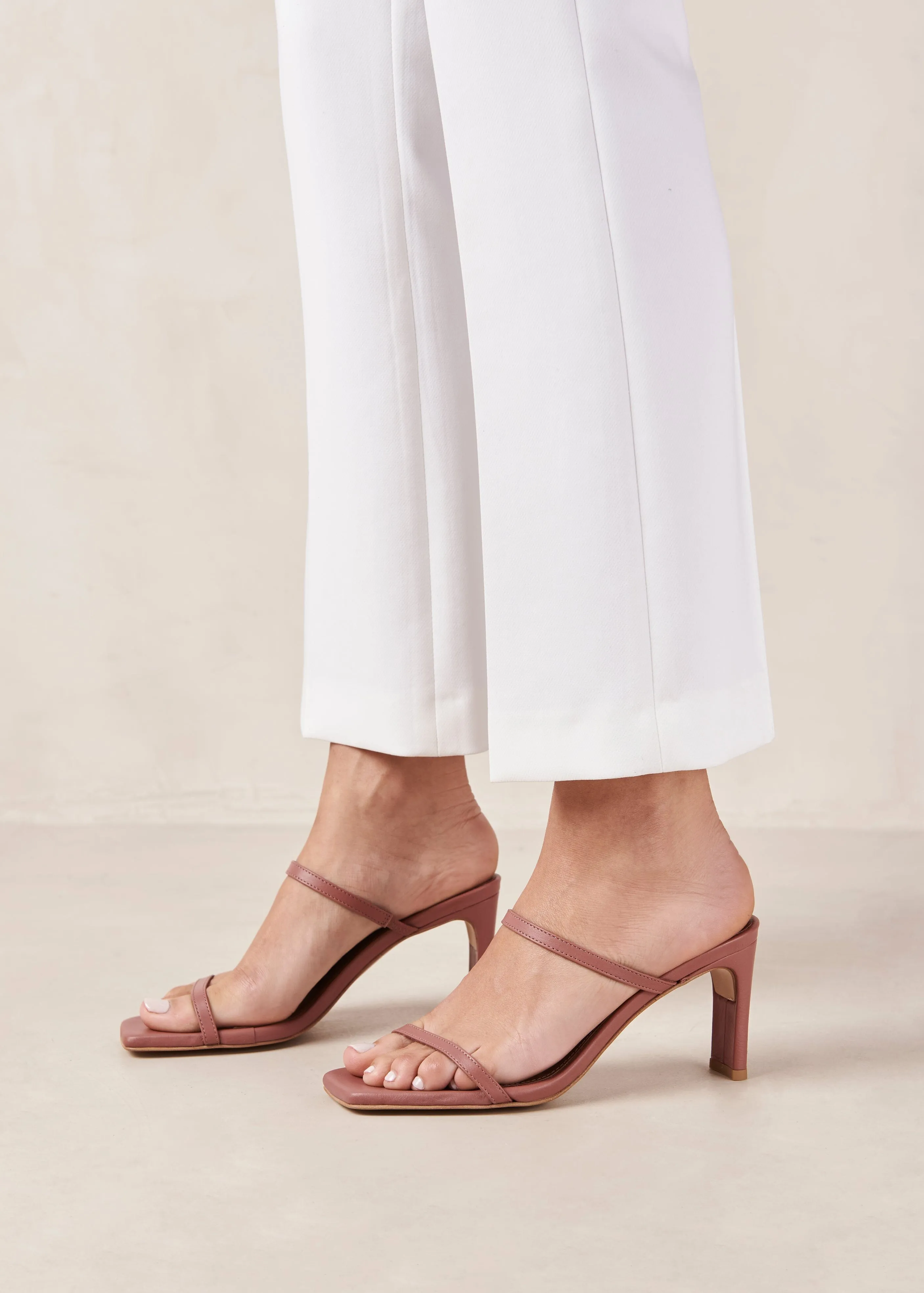 Cannes Leather Sandals Astro Red / Blush Tone