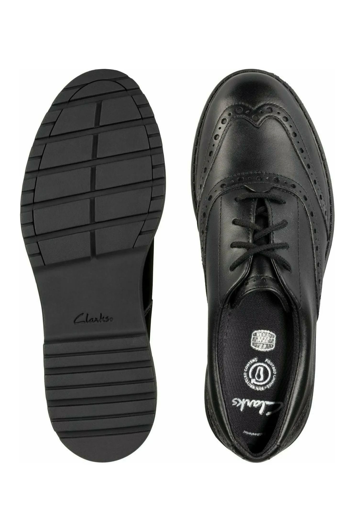 Clarks Loxham Brogue Youth black