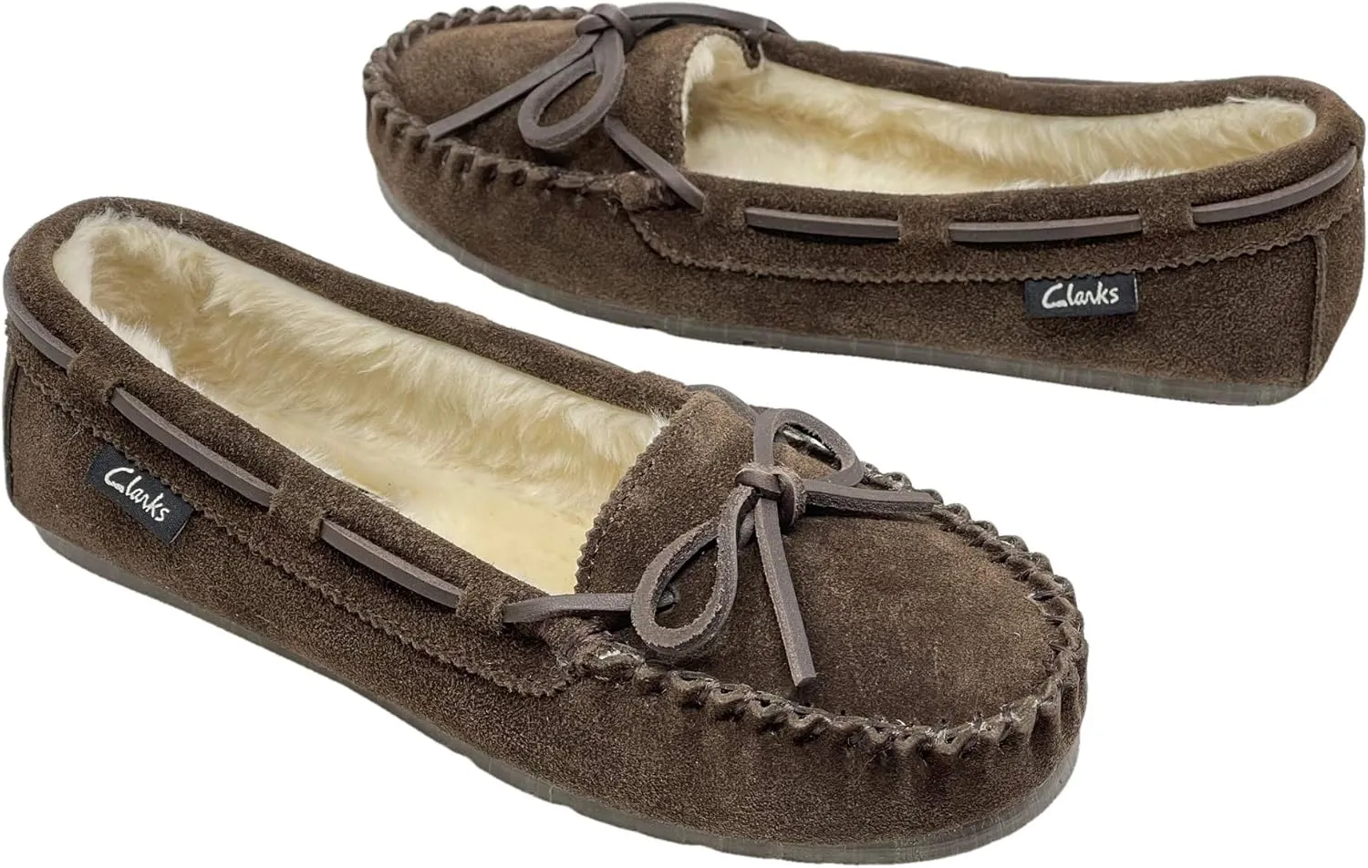 Clarks Women's, Suede Moccasin Slipper