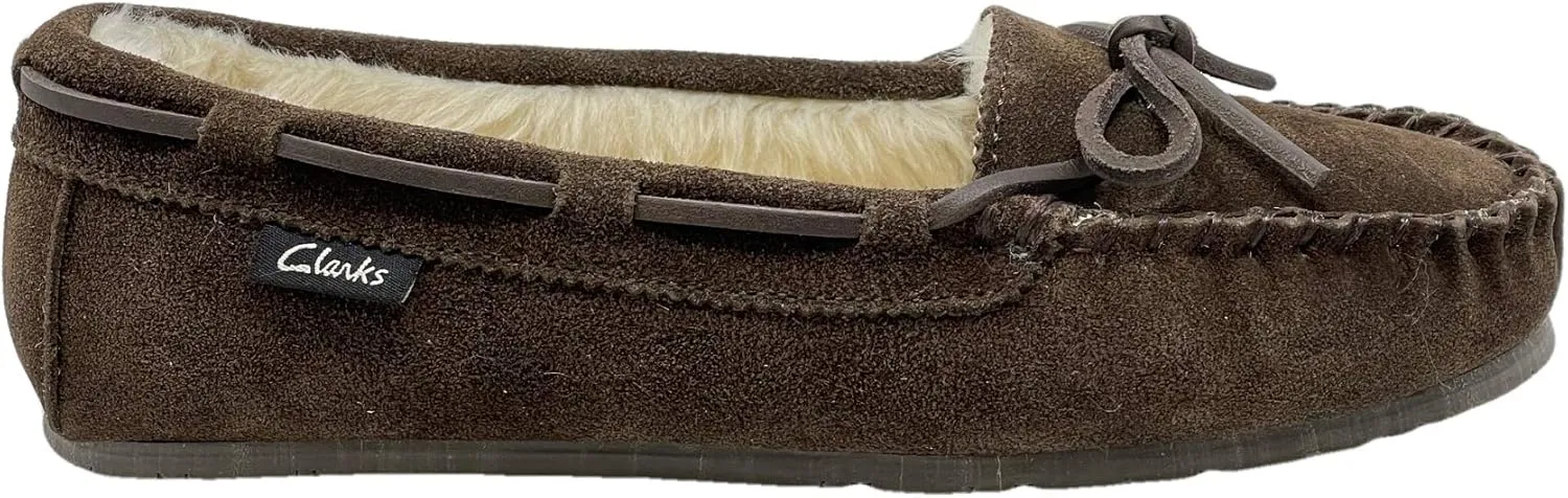 Clarks Women's, Suede Moccasin Slipper