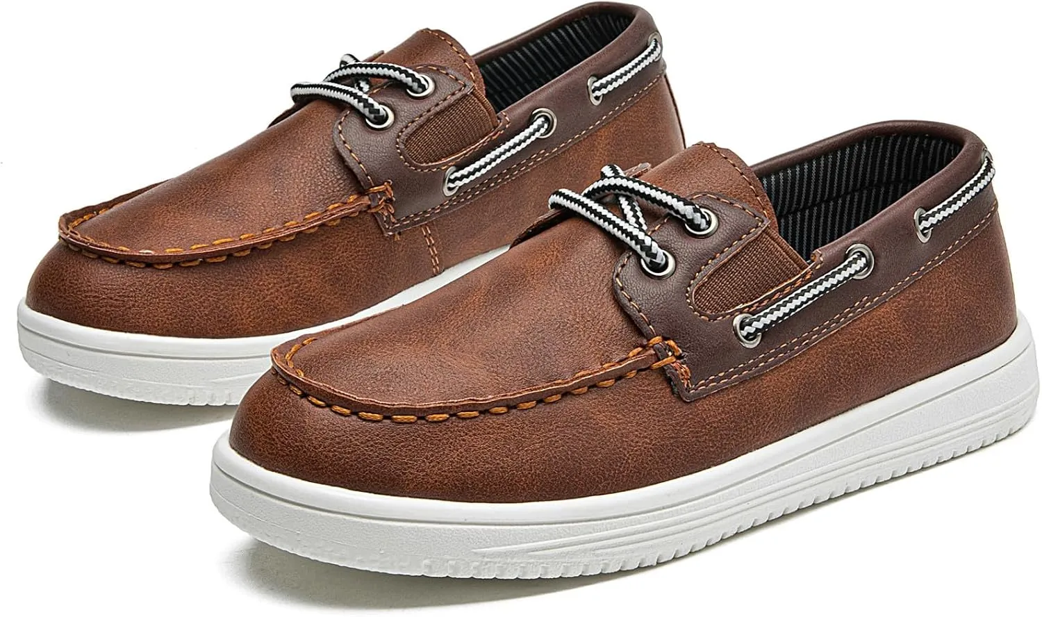 DADAWEN Boys Girls Dress Shoes Boat Shoe Slip on Loafers Casual School Shoes (Toddler/Little Kid/Big Kid)