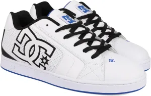 DC Men's Net Skate Shoe, White/Black/Blue, 12