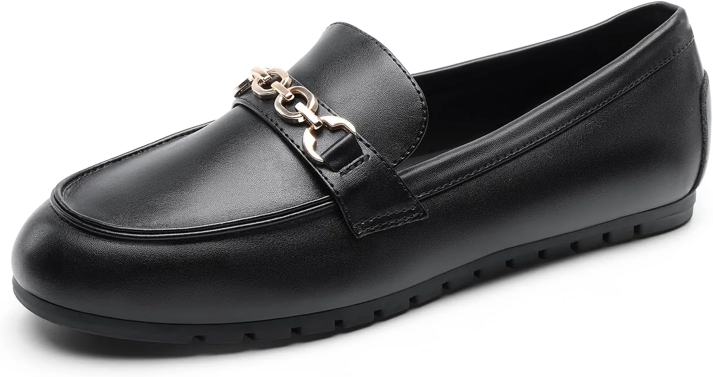 DREAM PAIRS Loafers for Women Casual Comfortable Slip On Flat Shoes Lightweight Leisure Work Shoes Comfort Walking Shoes
