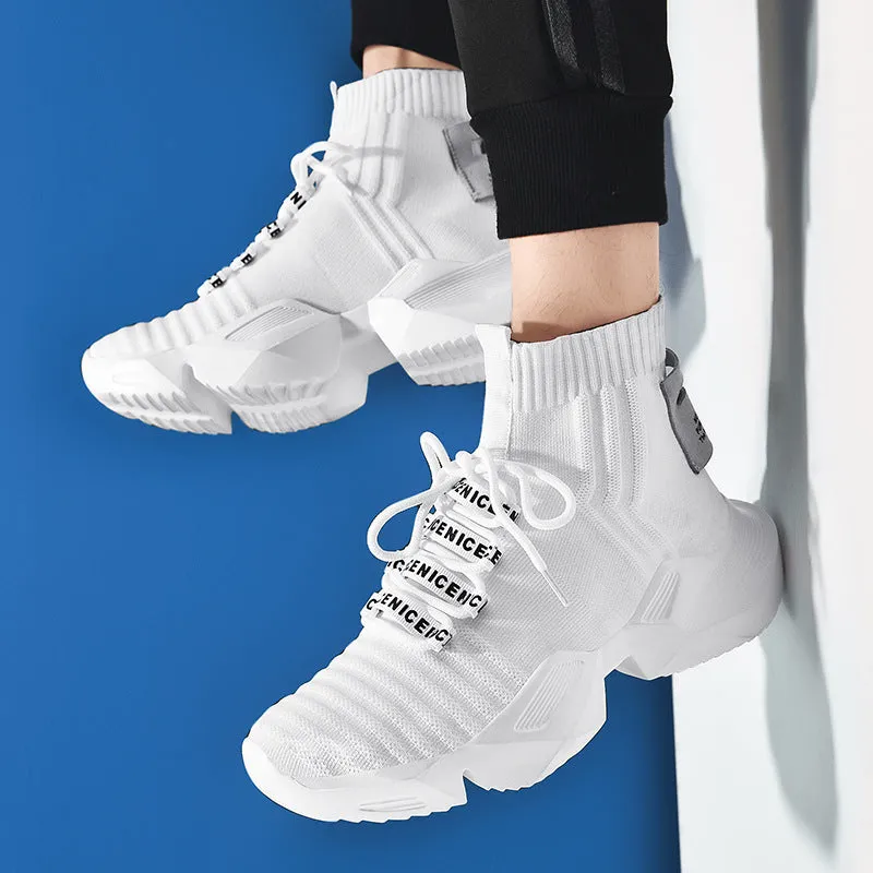 Fall men's thick-soled sports shoes
