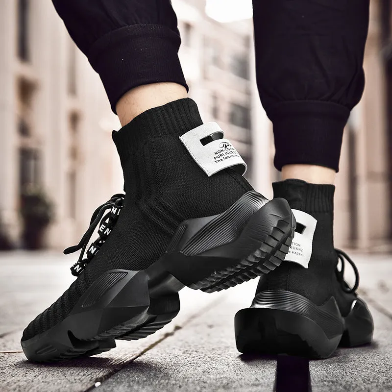Fall men's thick-soled sports shoes