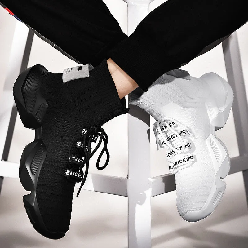 Fall men's thick-soled sports shoes
