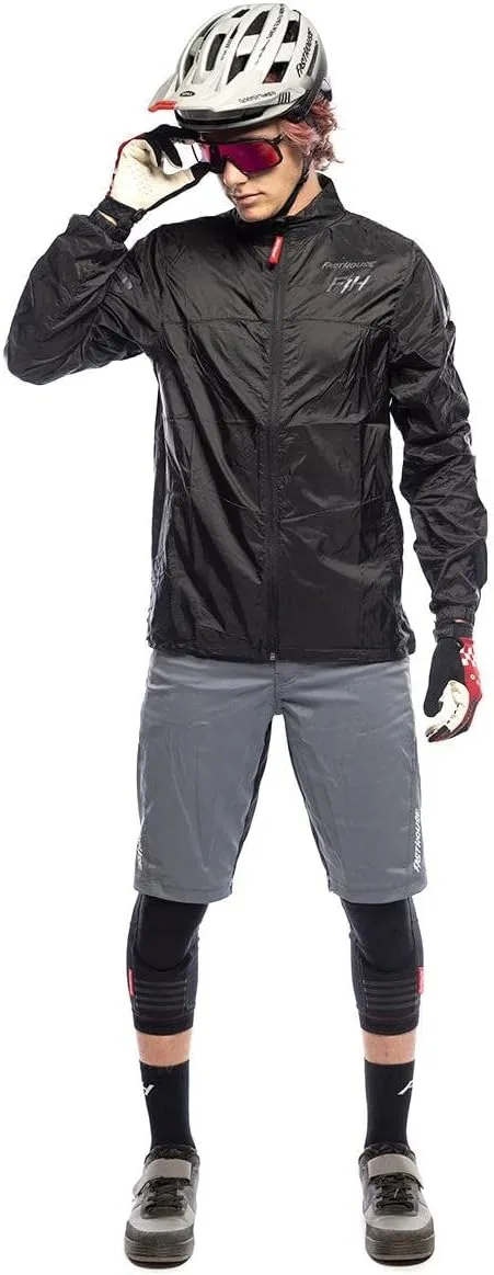 FASTHOUSE Tracker Packable Windbreaker, Black