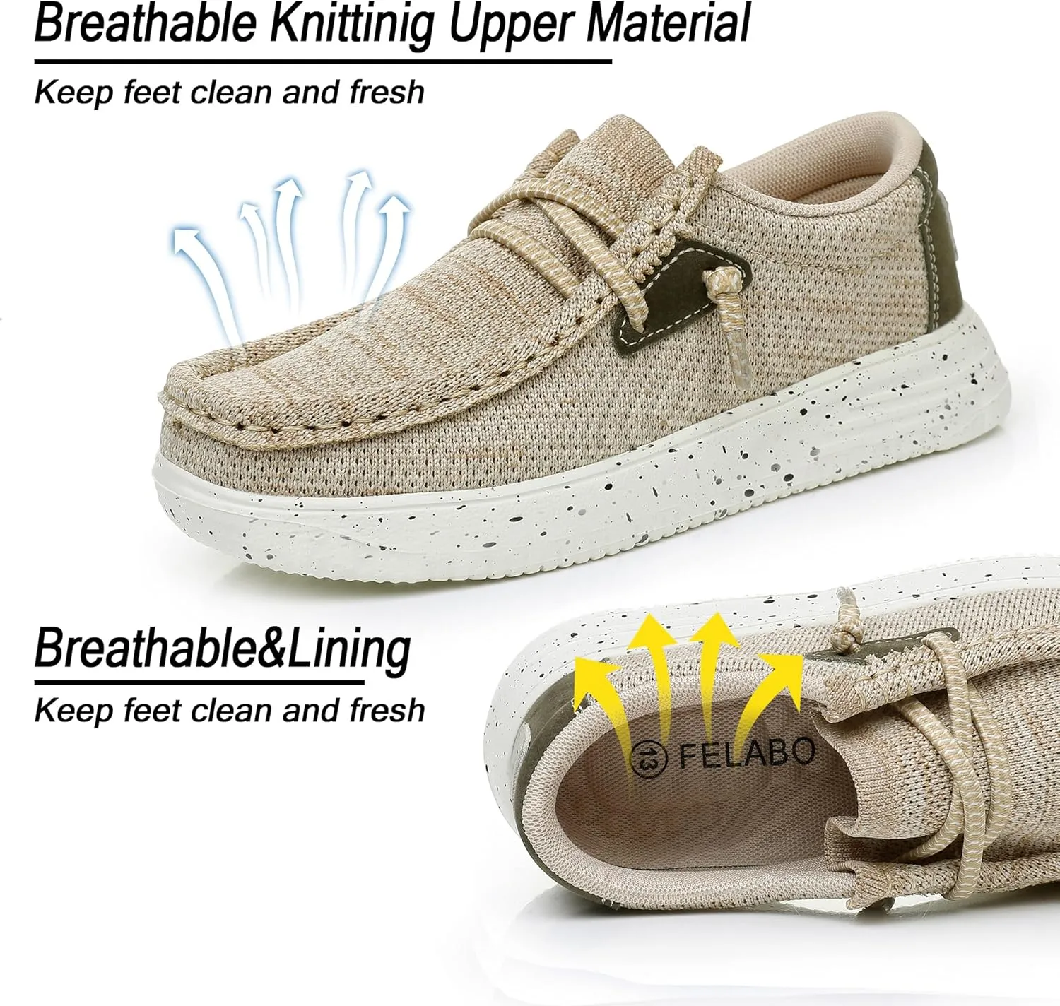 Felabo Boys & Girls Slip-On Loafers ?C Lightweight, Breathable & Comfortable Casual Shoes, Easy Wear (Toddler/Little Kid/Big Kid)