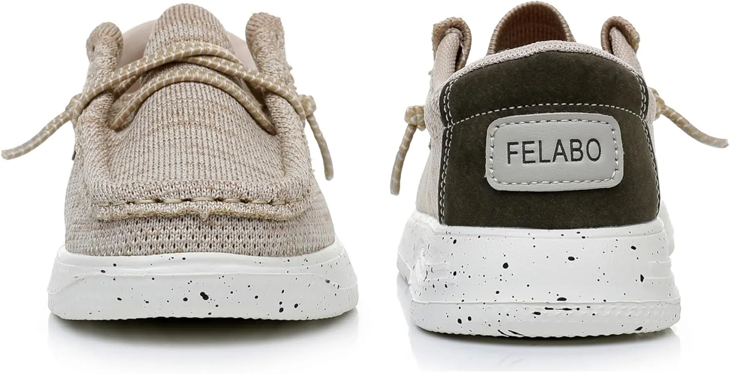 Felabo Boys & Girls Slip-On Loafers ?C Lightweight, Breathable & Comfortable Casual Shoes, Easy Wear (Toddler/Little Kid/Big Kid)