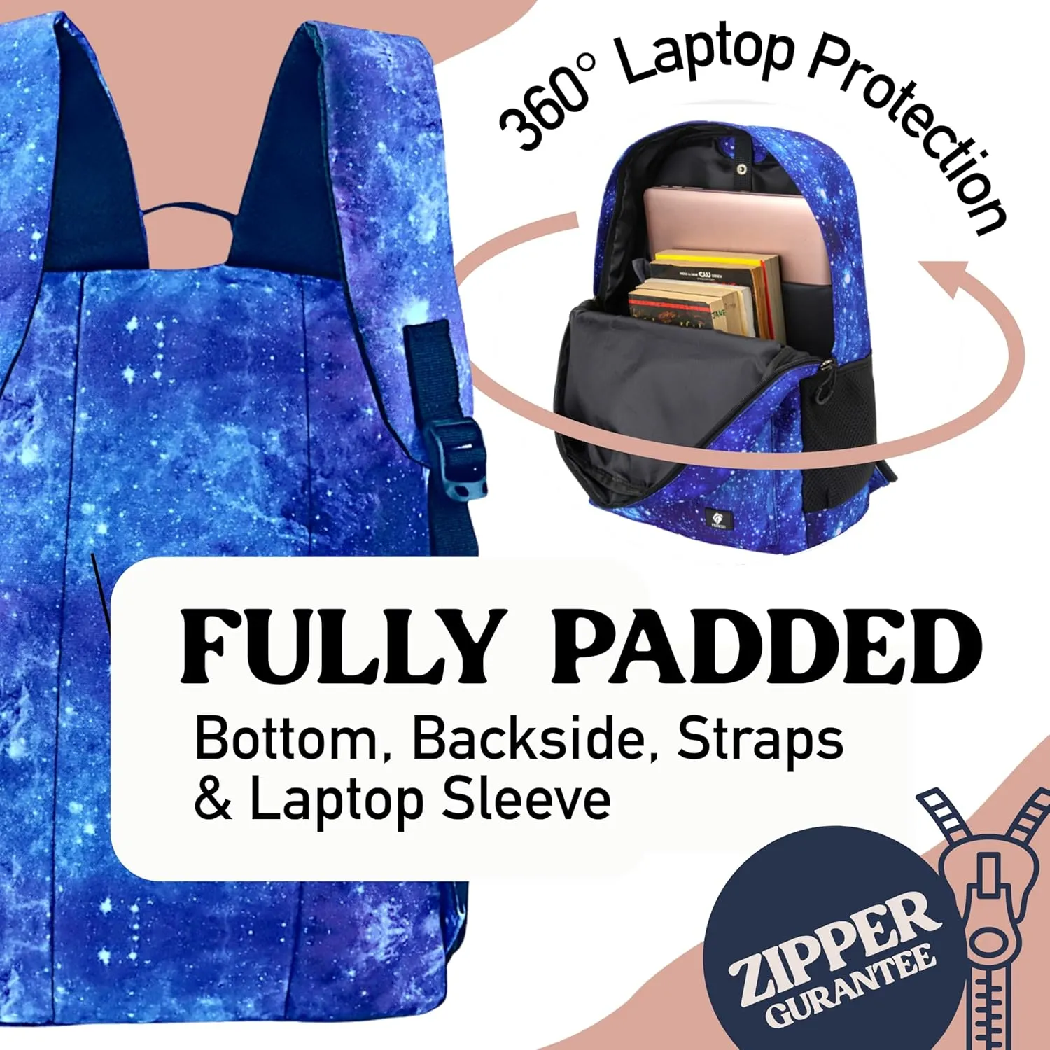 Fenrici Kids' Backpack with Lunch Box Set for Boys and Girls, School Bag with Laptop Compartment and Insulated Lunch Bag