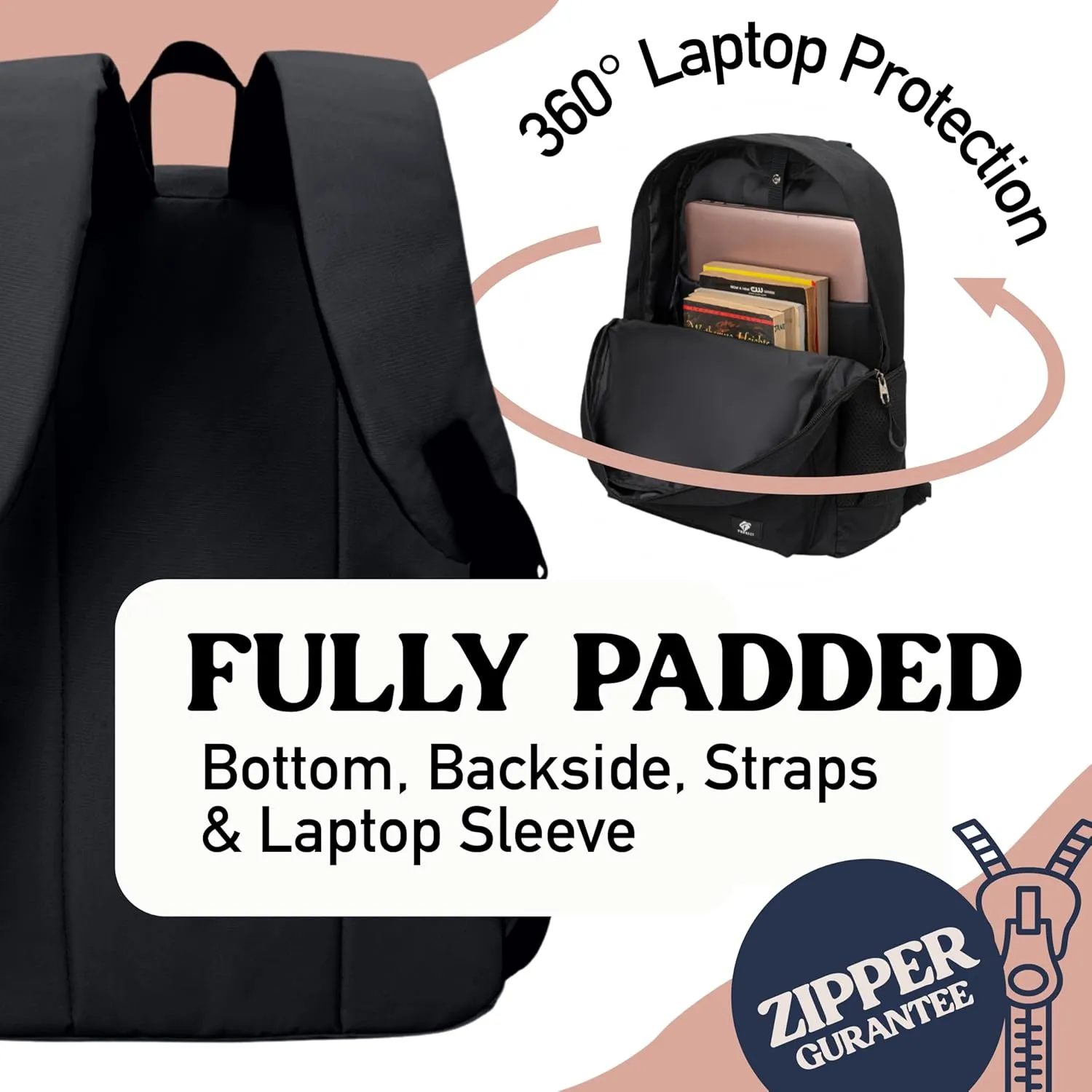 Fenrici Kids' Backpack with Lunch Box Set for Boys and Girls, School Bag with Laptop Compartment and Insulated Lunch Bag