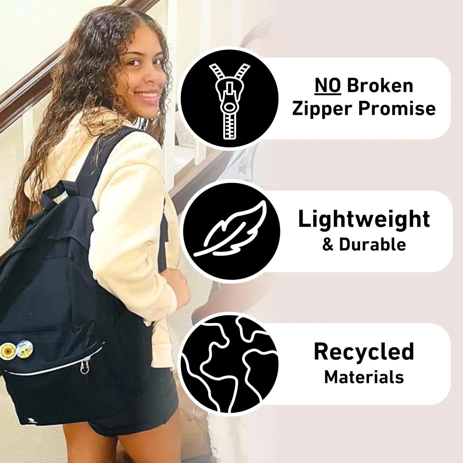 Fenrici Kids' Backpack with Lunch Box Set for Boys and Girls, School Bag with Laptop Compartment and Insulated Lunch Bag