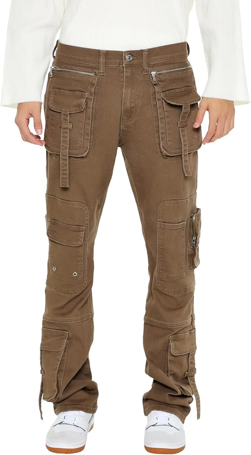 Forever 21 Men's Mid-Rise Utility Cargo Jeans