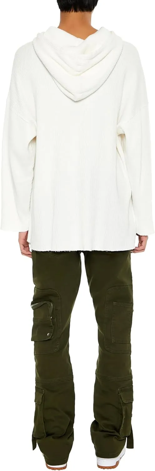 Forever 21 Men's Mid-Rise Utility Cargo Jeans