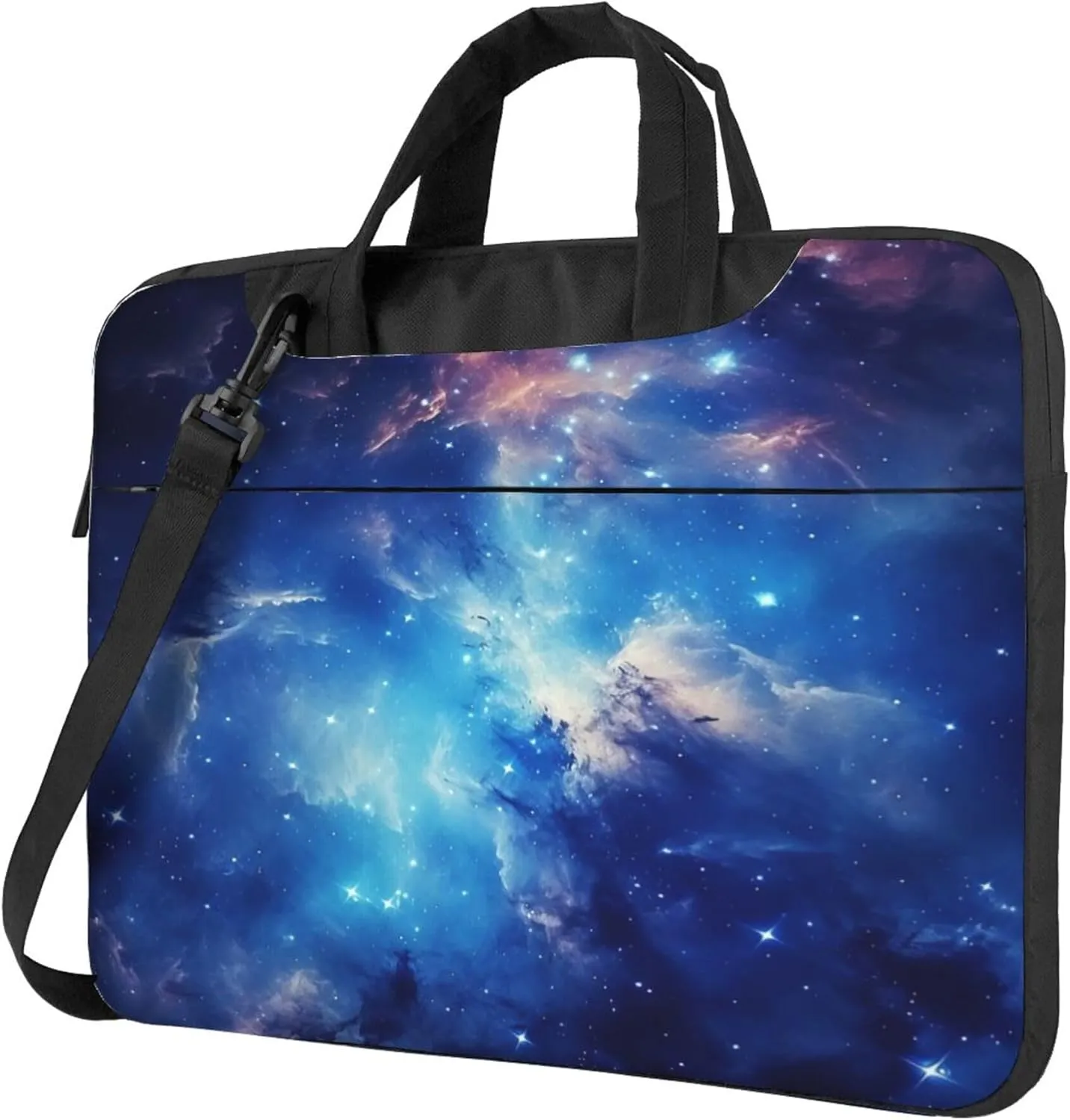 Galaxy Nebula Laptop Shoulder Bag for Women, Galaxy Space Star Laptop Sleeve Case Durable Computer Bag