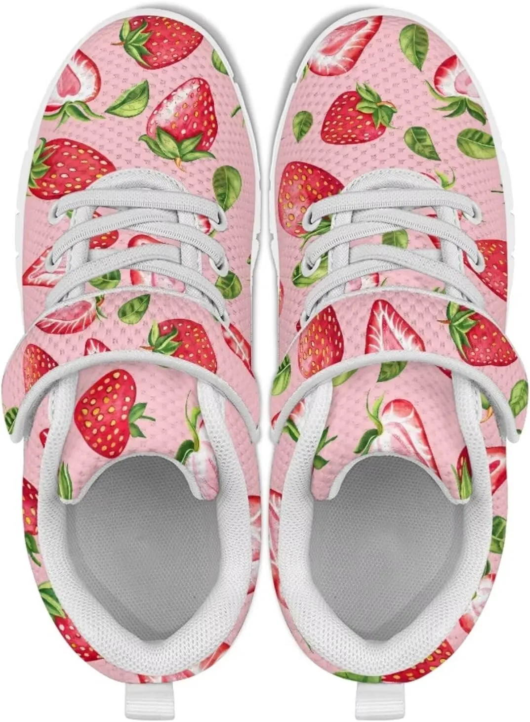 Girls' Athletic Tennis Shoes Cute Slip On Kids Sneakers Running Shoes