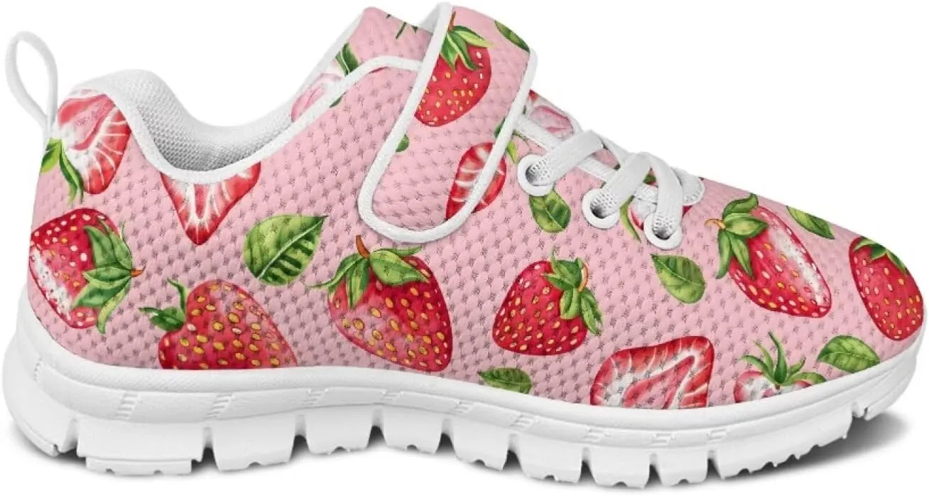 Girls' Athletic Tennis Shoes Cute Slip On Kids Sneakers Running Shoes