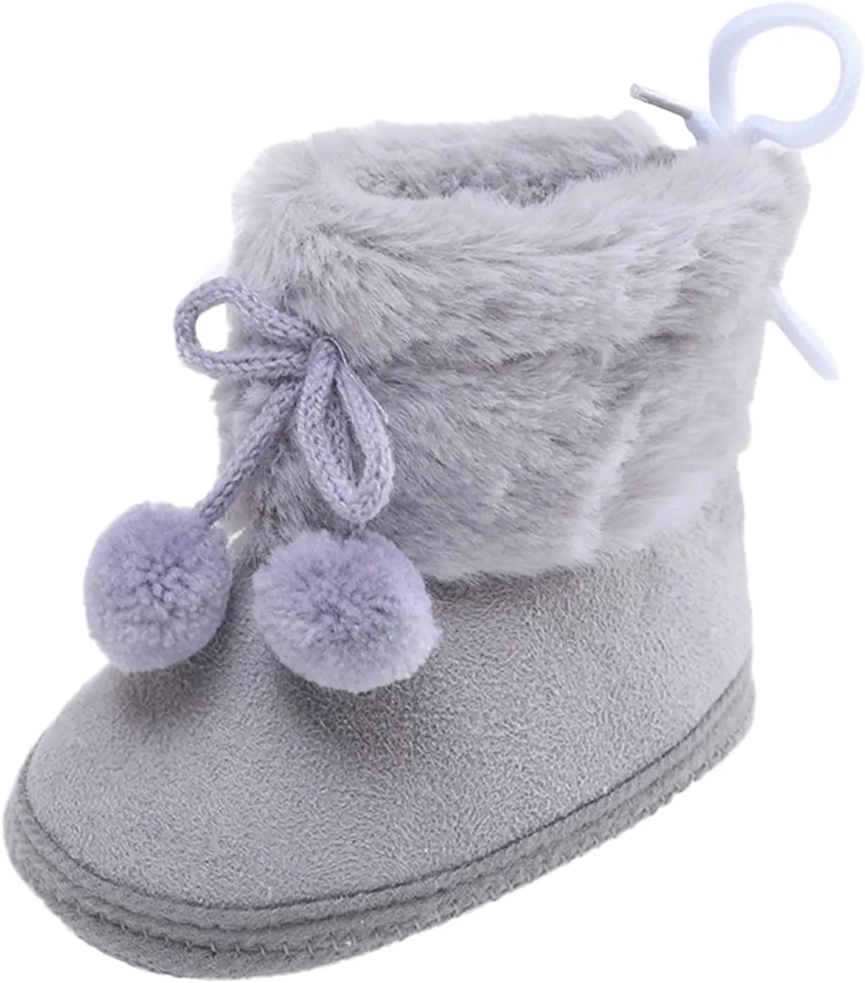 Girls Black Dress Shoes Toddler Boys Booties Girls Plush Snow Warming Shoes Baby Soft Boots Infant Baby Shoes Cute