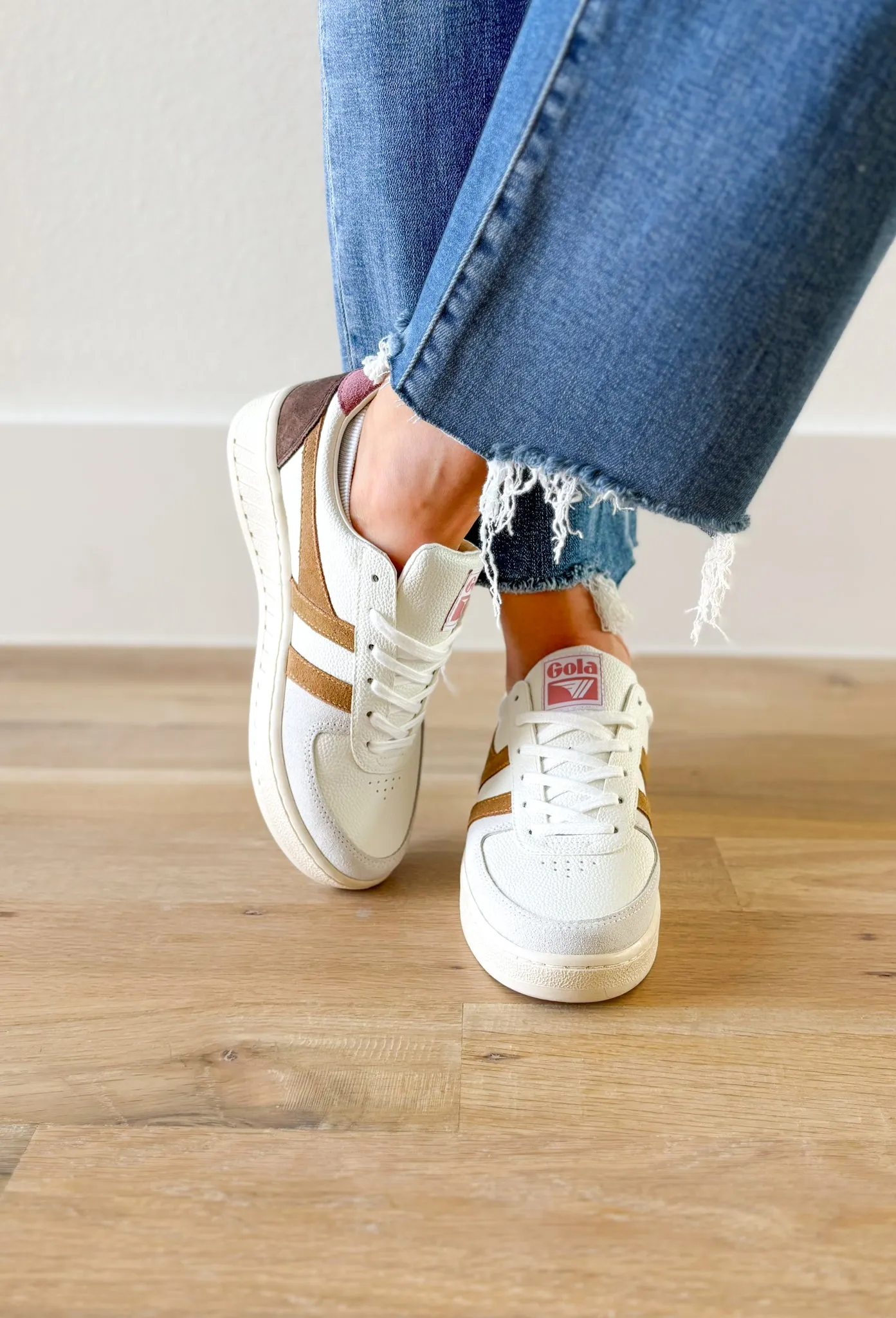 Gola Grandslam Trident Sneakers in Brown Sugar